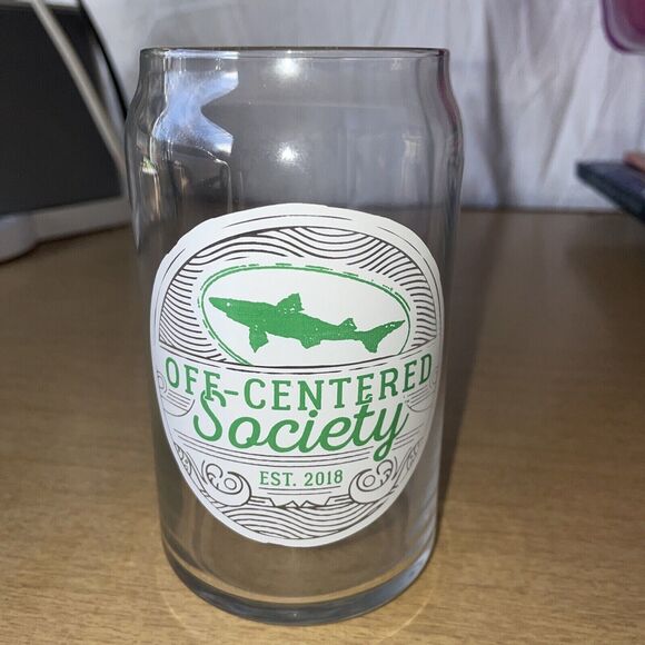 RARE 1st Year Off-centered Society Dogfish Head 16 Oz Can Glass‎ Nice - Picture 1 of 3
